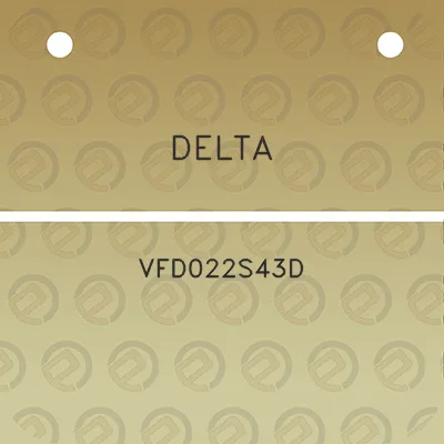 delta-vfd022s43d