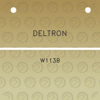 deltron-w113b