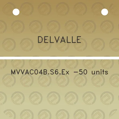 delvalle-mvvac04bs6ex-50-units