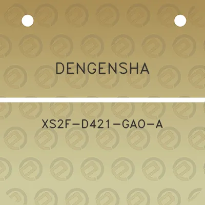 dengensha-xs2f-d421-gao-a