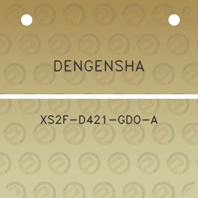 dengensha-xs2f-d421-gdo-a