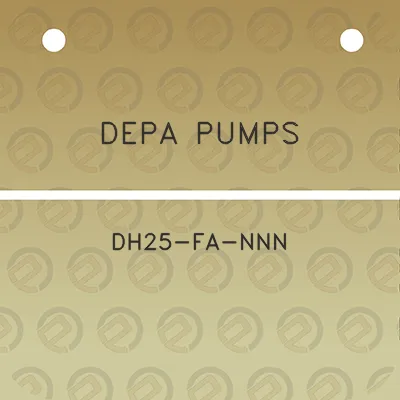 depa-pumps-dh25-fa-nnn