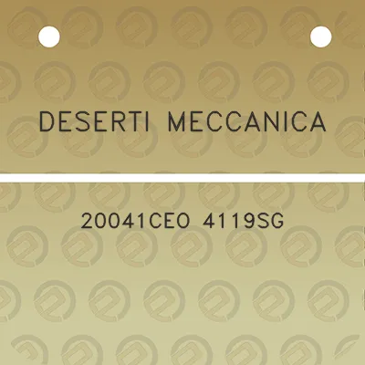 deserti-meccanica-20041ceo-4119sg