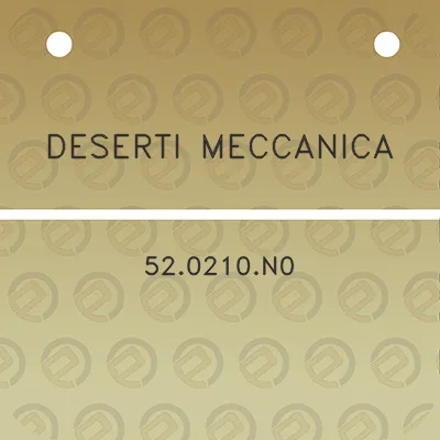 deserti-meccanica-520210n0