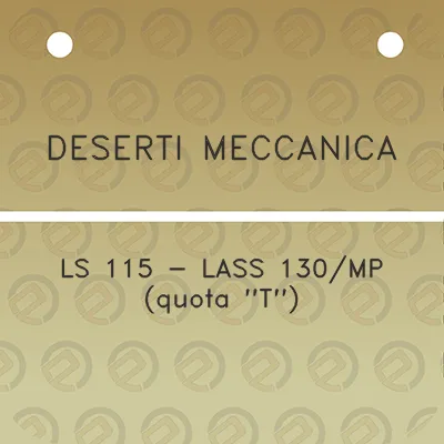 deserti-meccanica-ls-115-lass-130mp-quota-t