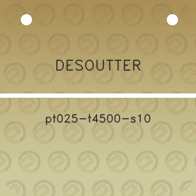 desoutter-pt025-t4500-s10