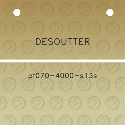 desoutter-pt070-4000-s13s