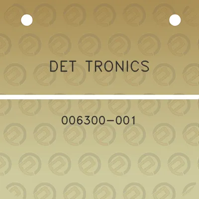 det-tronics-006300-001