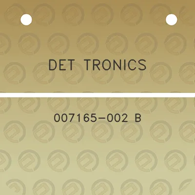 det-tronics-007165-002-b