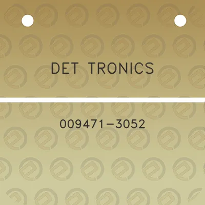 det-tronics-009471-3052