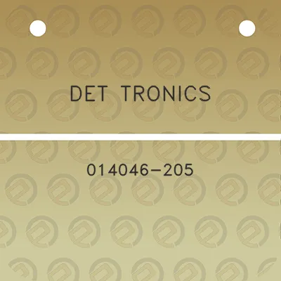 det-tronics-014046-205