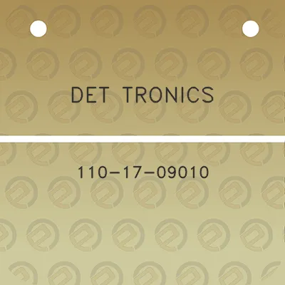 det-tronics-110-17-09010