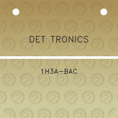 det-tronics-1h3a-bac