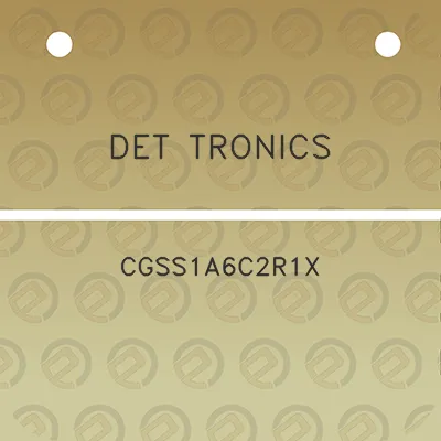 det-tronics-cgss1a6c2r1x