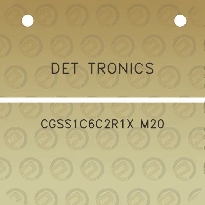 det-tronics-cgss1c6c2r1x-m20