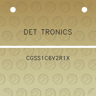 det-tronics-cgss1c6v2r1x