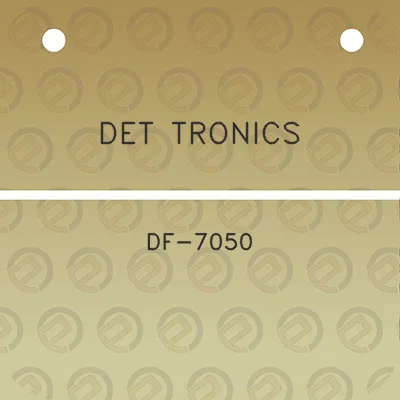 det-tronics-df-7050