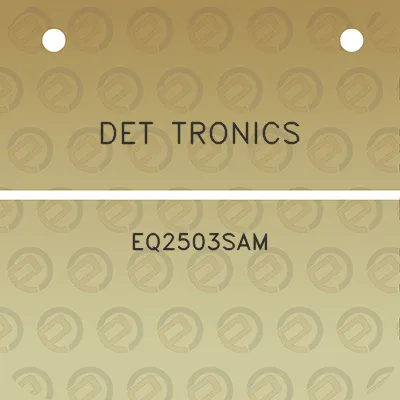 det-tronics-eq2503sam