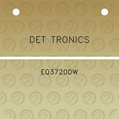 det-tronics-eq3720dw