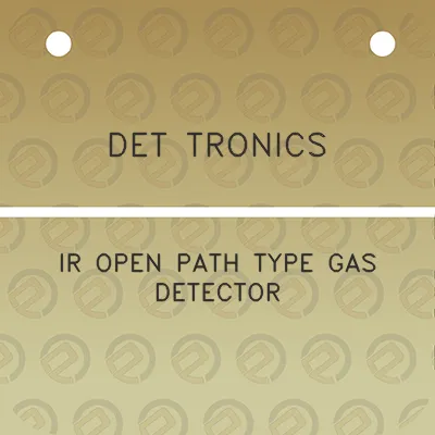 det-tronics-ir-open-path-type-gas-detector