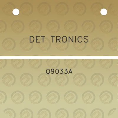 det-tronics-q9033a