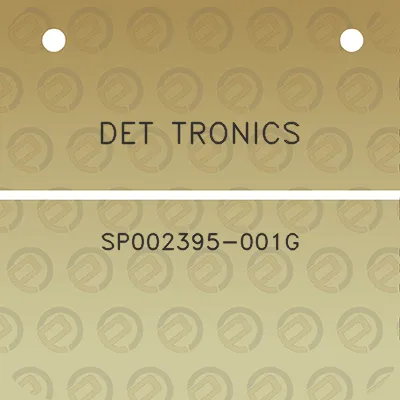 det-tronics-sp002395-001g