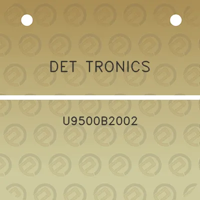 det-tronics-u9500b2002