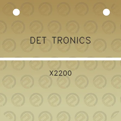 det-tronics-x2200