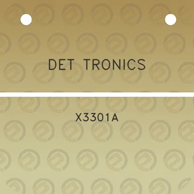 det-tronics-x3301a