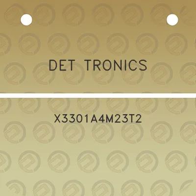 det-tronics-x3301a4m23t2