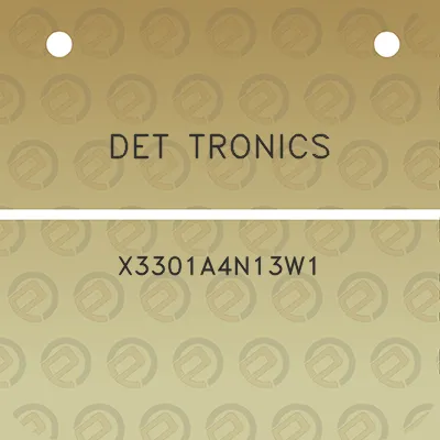 det-tronics-x3301a4n13w1