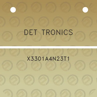 det-tronics-x3301a4n23t1