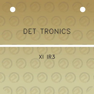 det-tronics-xi-ir3