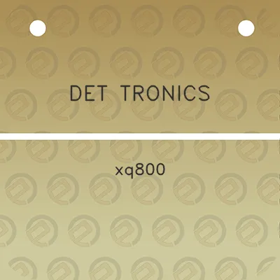 det-tronics-xq800