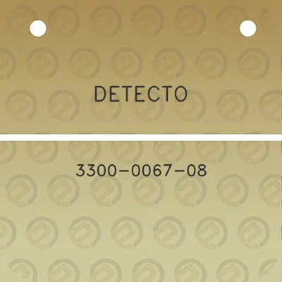 detecto-3300-0067-08