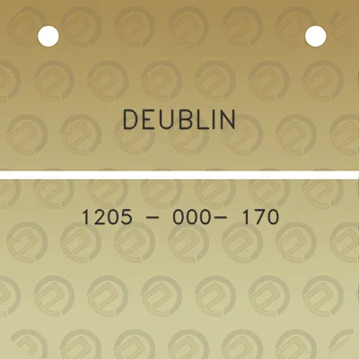 deublin-1205-000-170