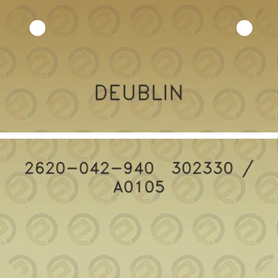 deublin-2620-042-940-302330-a0105