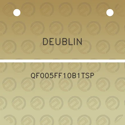 deublin-qf005ff10b1tsp