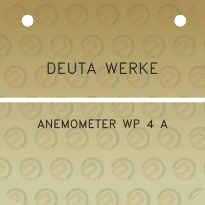 deuta-werke-anemometer-wp-4-a