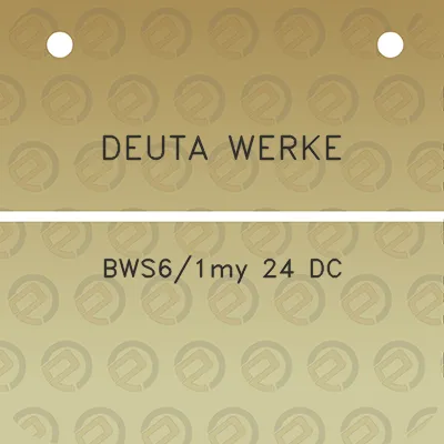 deuta-werke-bws61my-24-dc