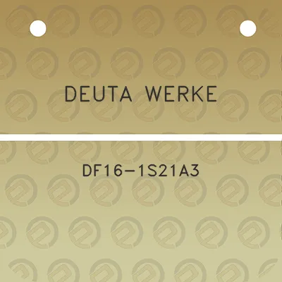 deuta-werke-df16-1s21a3