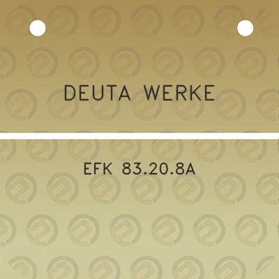 deuta-werke-efk-83208a