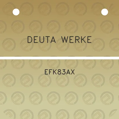 deuta-werke-efk83ax