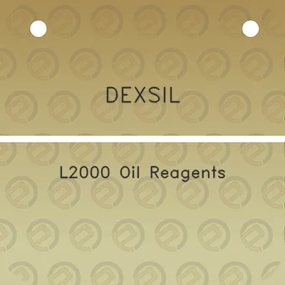 dexsil-l2000-oil-reagents