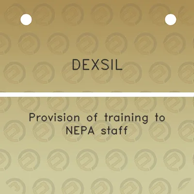 dexsil-provision-of-training-to-nepa-staff