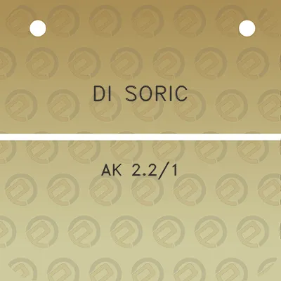 di-soric-ak-221