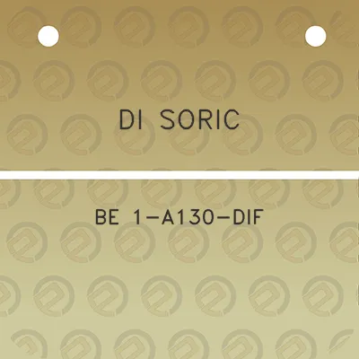 di-soric-be-1-a130-dif