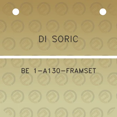 di-soric-be-1-a130-framset