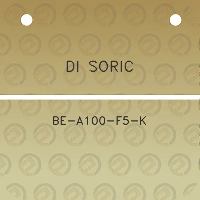 di-soric-be-a100-f5-k