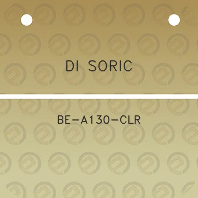 di-soric-be-a130-clr